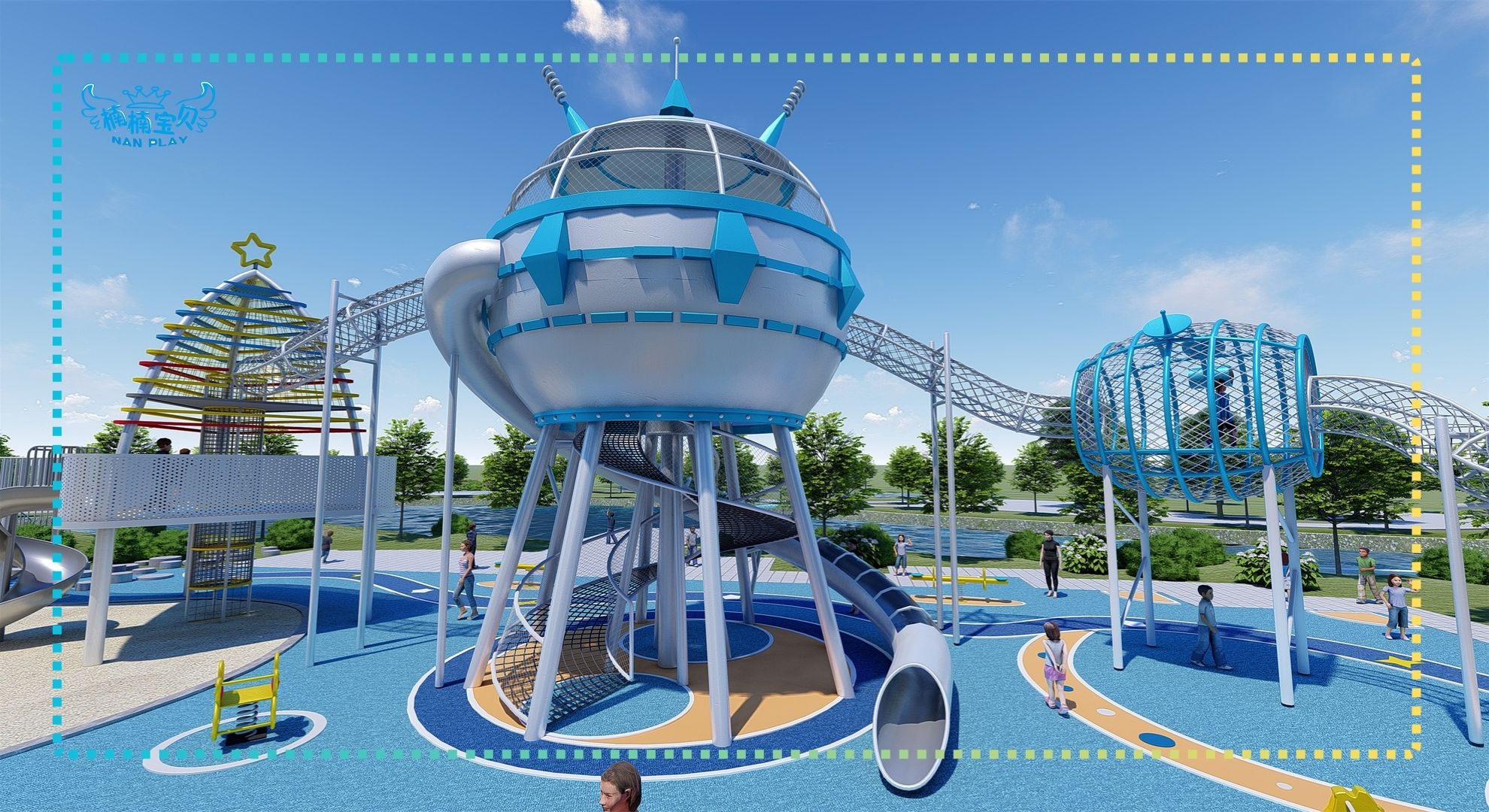 Space Theme Outdoor Play for Parks Space Theme Outdoor Play for Parks
