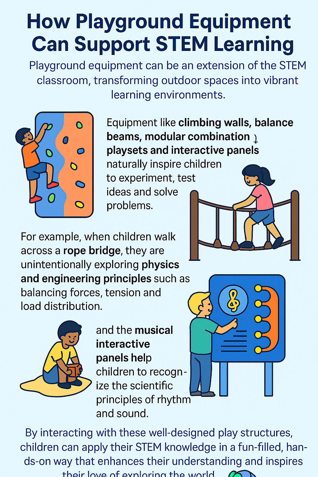 How Playground Equipment Can Support STEM Learning Infographic How Playground Equipment Can Support STEM Learning Infographic