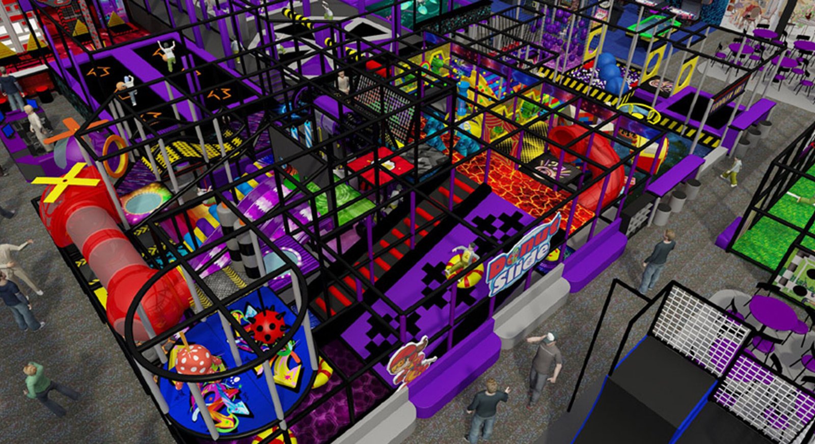 Kids Indoor Playground Equipment with Adventure Zones Supplier