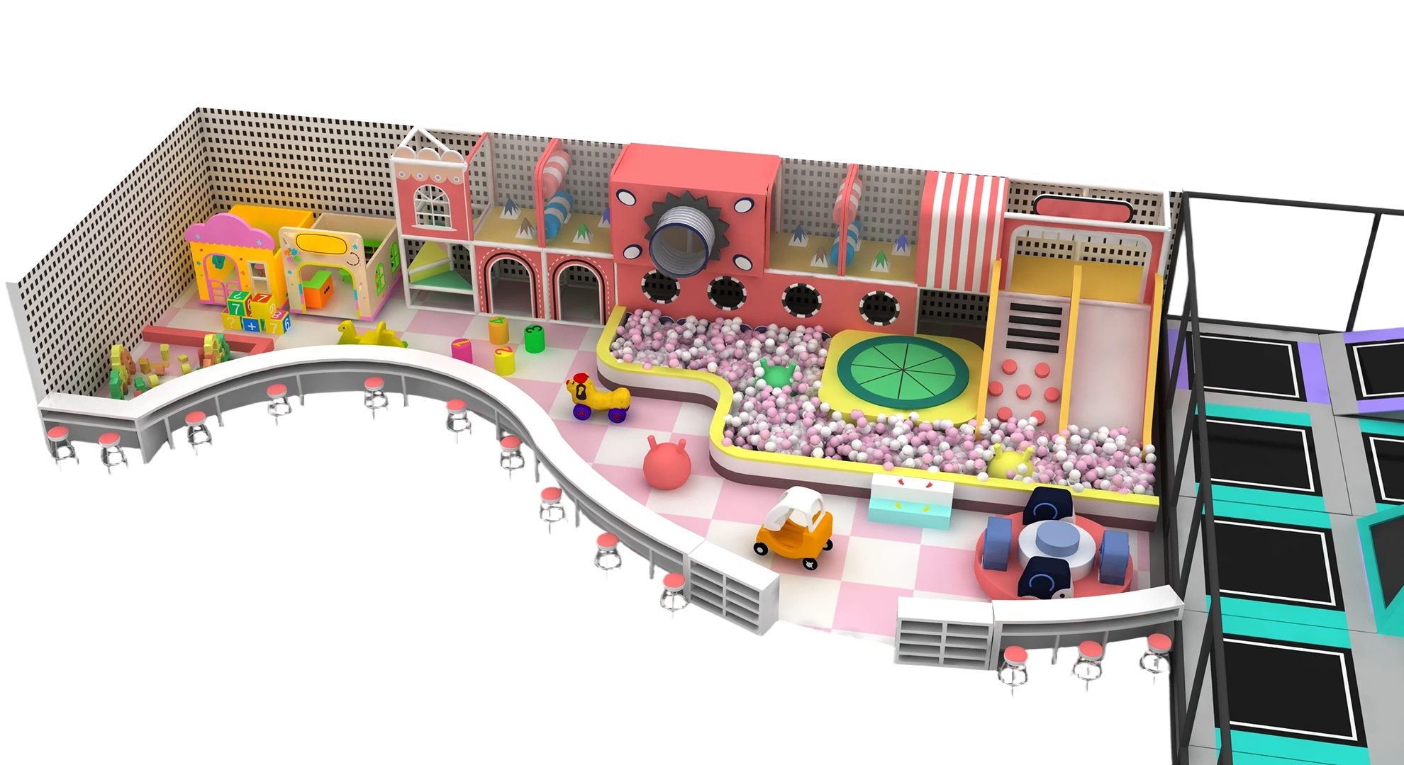 600 SQM Indoor Adventure and Trampoline Park 600 SQM Indoor Adventure and Trampoline Park